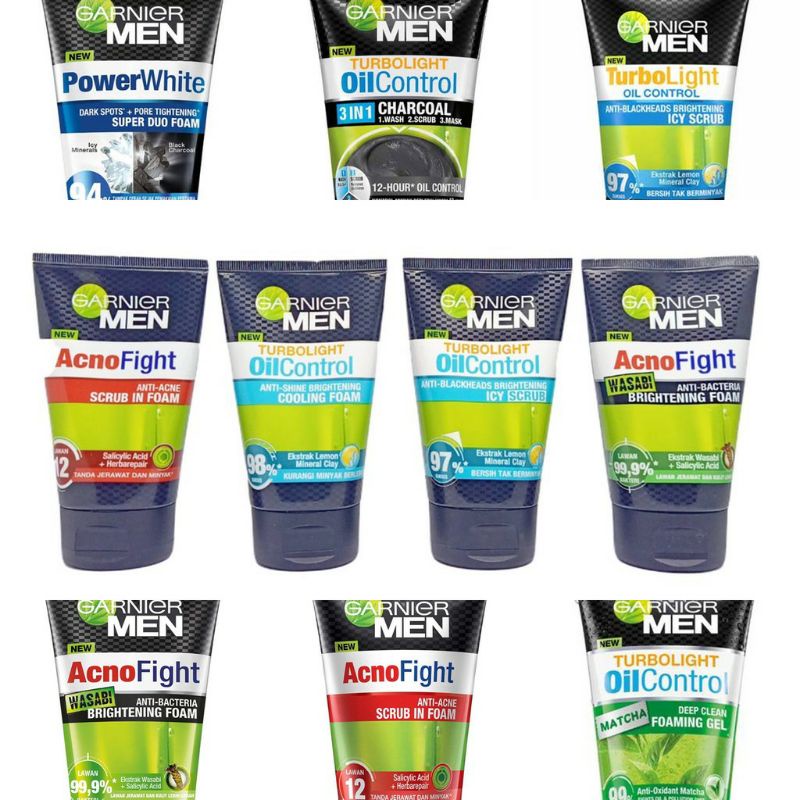 Garnier Men Facial Foam | Garnier Men Facial Wash | Garnier Men Sabun Wajah | Garnier Men Pembersih 