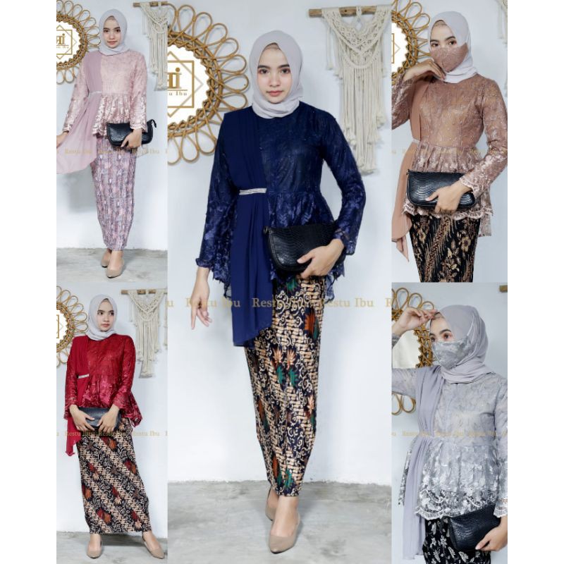 SET KEBAYA AURORA SELENDANG MODERN | KEBAYA PESTA | KEBAYA MODREN | KEBAYA BRUKAT | SET KEBAYA KONDANGAN | SET KEBAYA WISUDA | KEBAYA