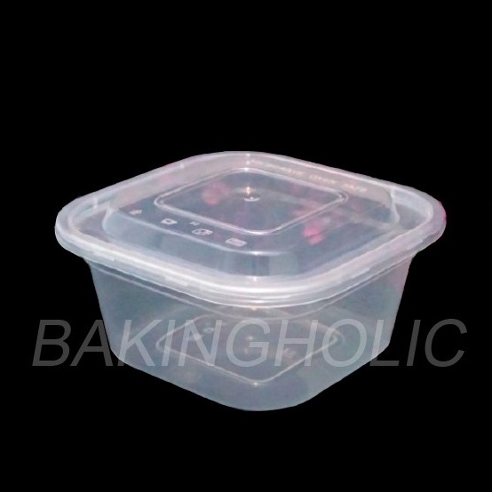 Thinwall DM Kotak Square 750 ml / Kotak Makan Plastik