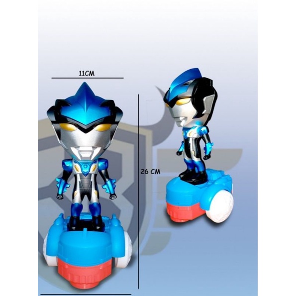 MAINAN ROBOT ULTRAMAN BIRU ADA MUSIK DAN LAMPU - KADO ANAK ULTAH