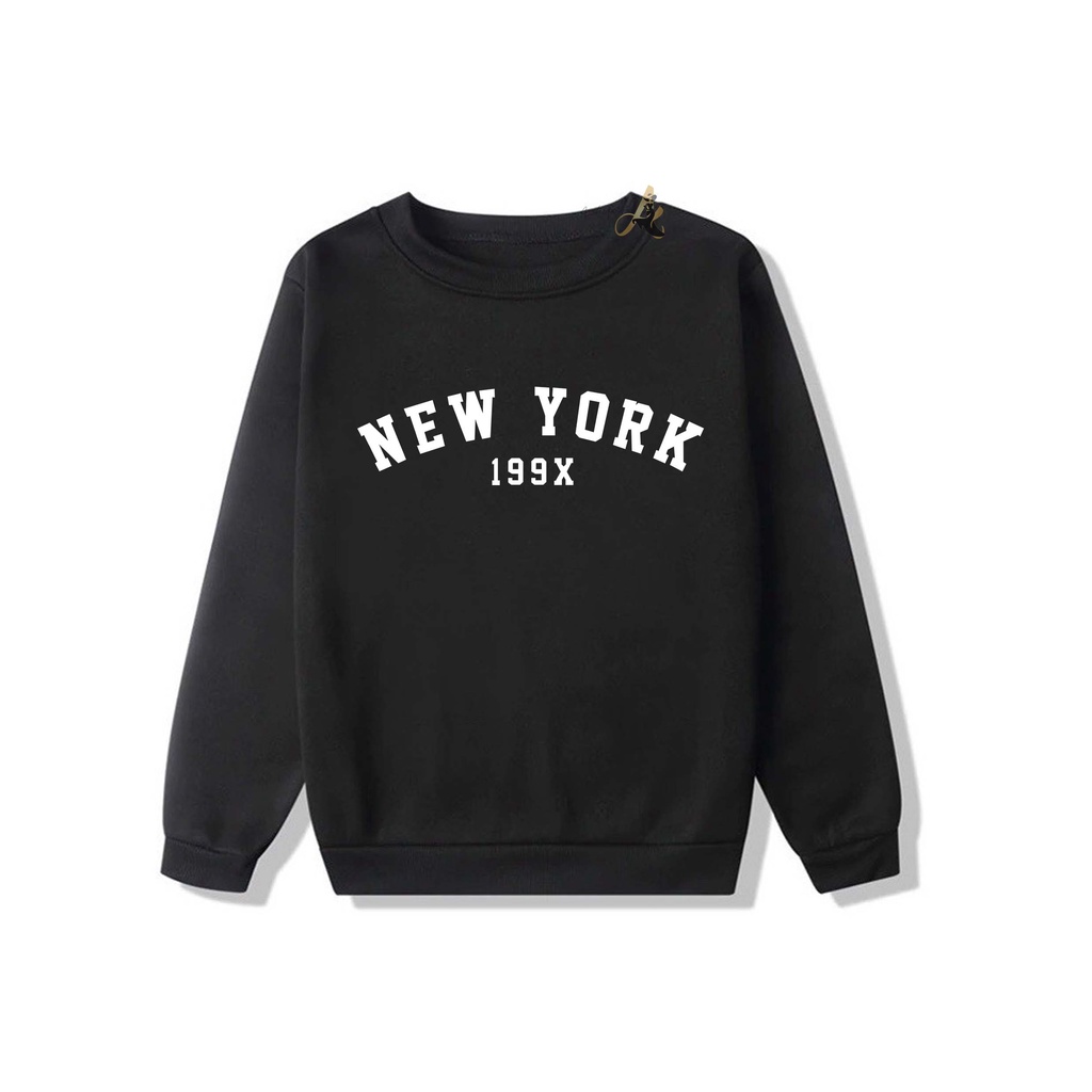 Sweater crewneck NEW YORK sweater Pria dan wanita  distro polos