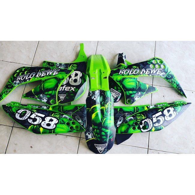 decal klx OLD keren decal klx OLD simpel decal klx OLD gold decal klx supermoto