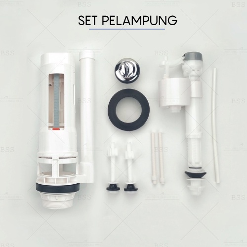 Pelampung kloset bahan ABS duduk dual flush tabung air toilet