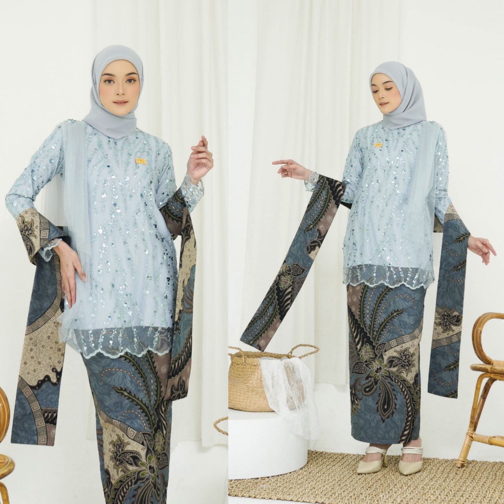 NK BATIK Kebaya Modern Cera Set Kutu baru Jumbo
