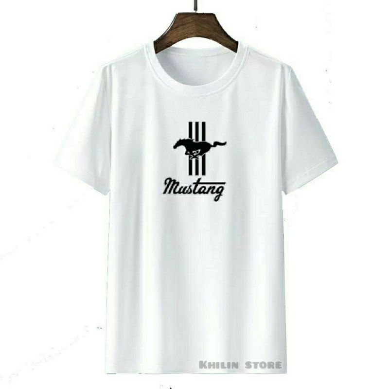 Kaos pria wanita dewasa MUSTANG baju kaos MUSTANG premium baju oblong pria wanita dewasa kaos oblong lengan pendek Mustang Unisex cotton combed