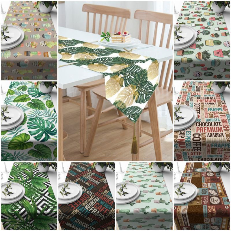 TAPLAK MEJA TABLE RUNNER MOTIF CAKEP 140X40 CM