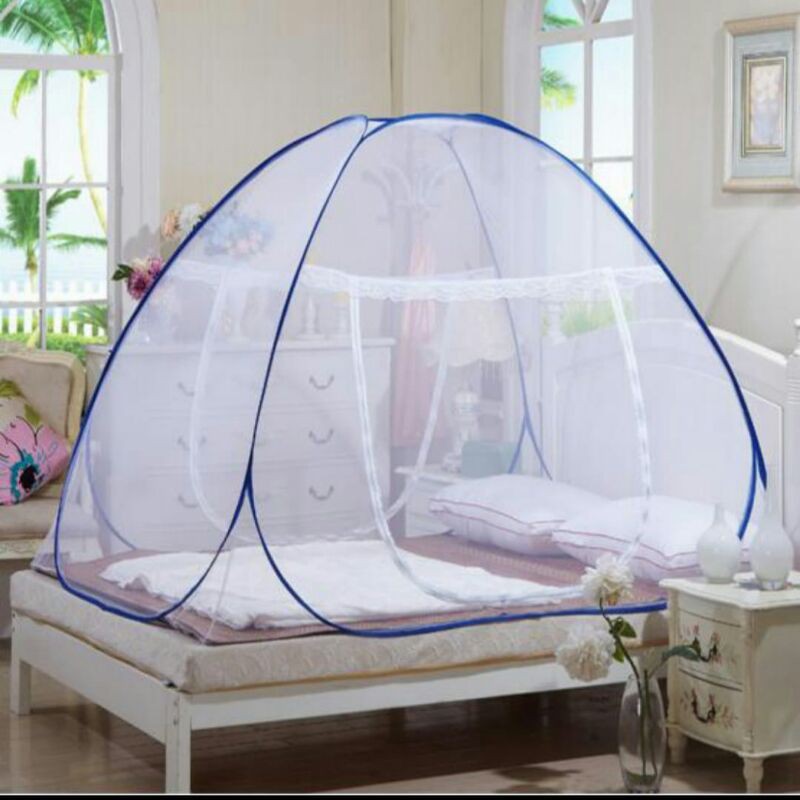 Kelambu Tempat Tidur Dewasa Anti Nyamuk Ukuran 180 x 200 cm / 200 x 200 cm