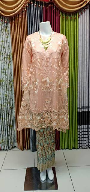 Atasan kebaya-Kebaya bordir tile rok prisket-atasan kebaya