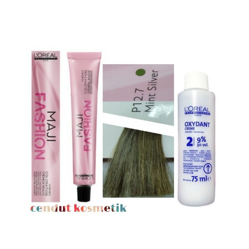 L'oreal majifashion12.7 mint silver / pewarna rambut / hair color