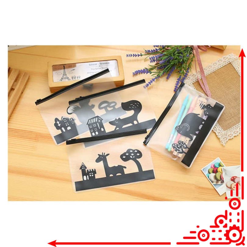 

mjm /TP0035 Tempat Pensil Cool Animal Transparan