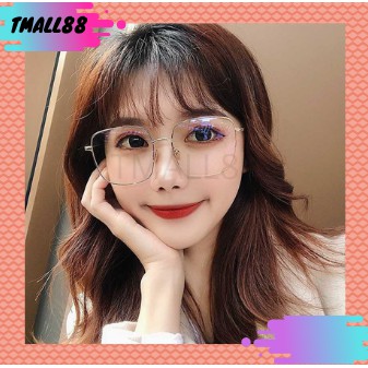 ♥TMALL88♥  Kacamata Baca Frame Anti Radiasi Metal Gaya Retro Untuk Pria / Wanita KM80