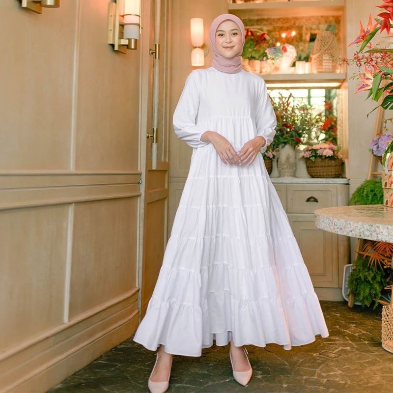 Finna Broken white Dress HijabChic