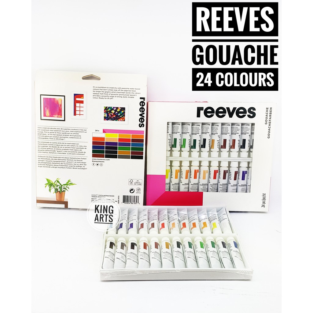 Reeves 24x10ml Gouache Color Set