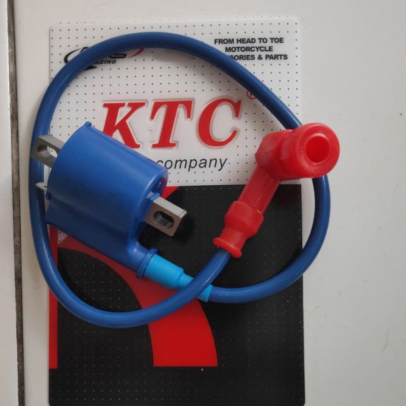 KOIL RACING KTC KITACO ORIGINAL RX KING NINJA JUPITER Z MX VEGA TIGER SATRIA FU 150 SCORPIO-Koil karbu+kop busi