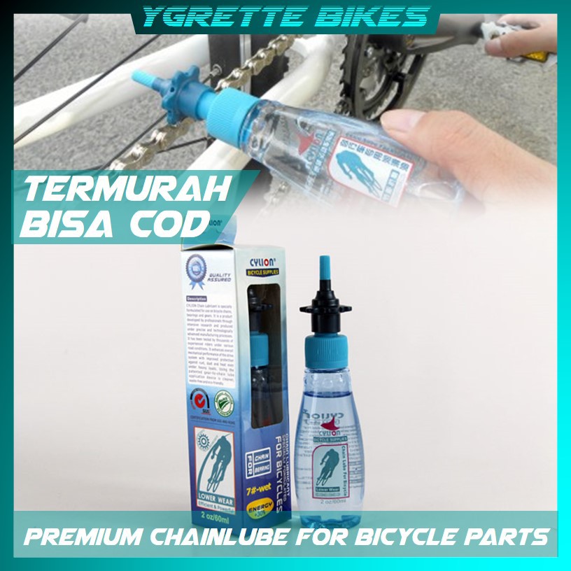 YGRETTE - CYLION Pelumas Rantai Sepeda Bike Chain Lubricant Oil 60ml OLI KHUSUS UNTUK RANTAI SEPEDA