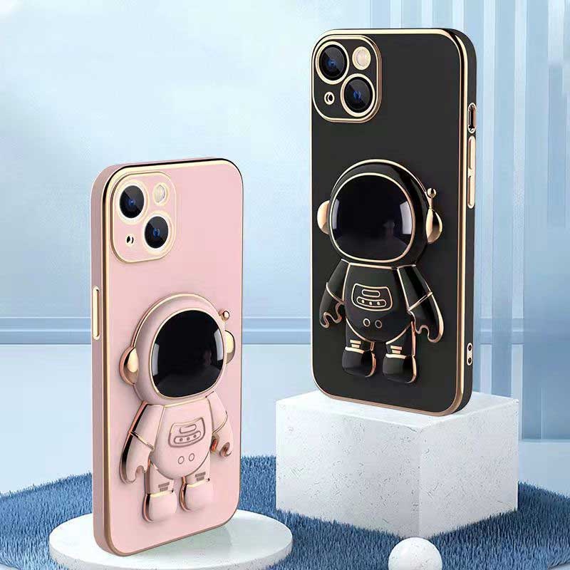 Stand Holder Smartphone Universal Bentuk Astronot Luar Angkasa 3D Bisa Dilipat