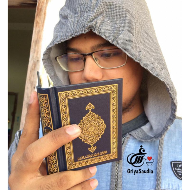 mushaf saku madinah alquran kecil 8×11 cm dan 9 x 12 cmoriginal / cetakan lama baru tali hitam kunin