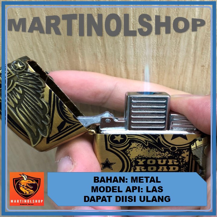 Korek Api Gas Model Zippo Motif 3D HARLEY DAVIDSON