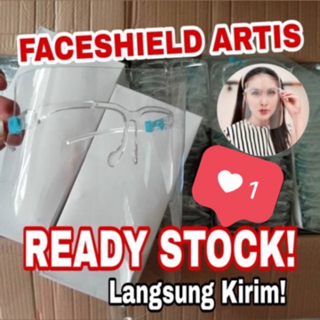 Face Shield Kacamata / Face Shield Nagita / Face shield kacamata premium / anti Fog