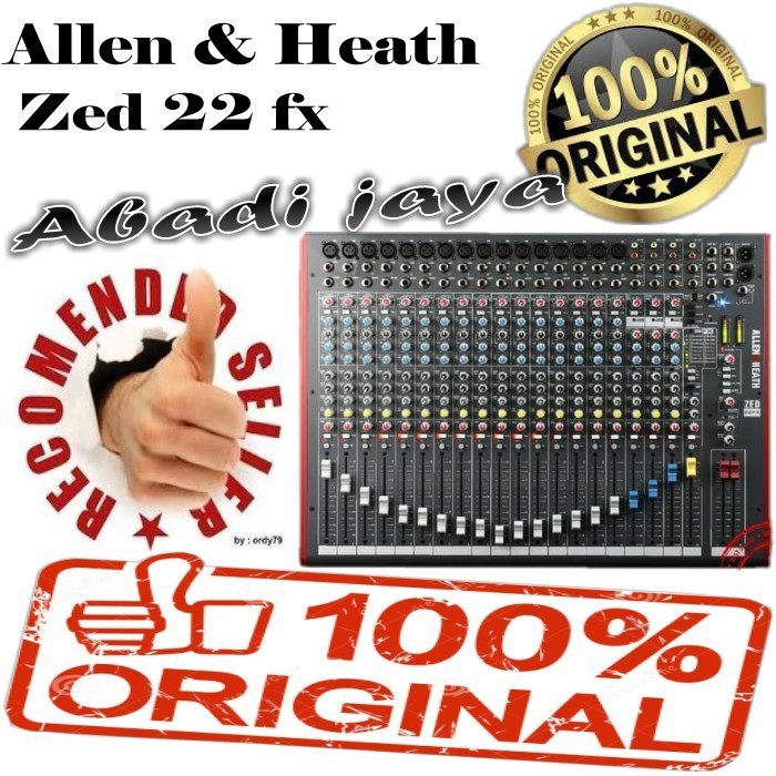 Mixer Allen Heath ZED 22 FX Original