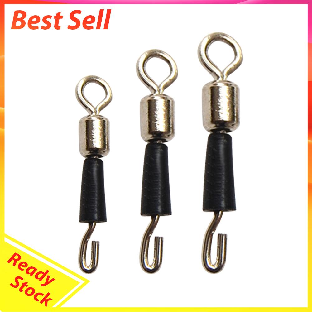 50 Pcs Kilikili Swivel Konektor Kail Pancing Bahan Solid