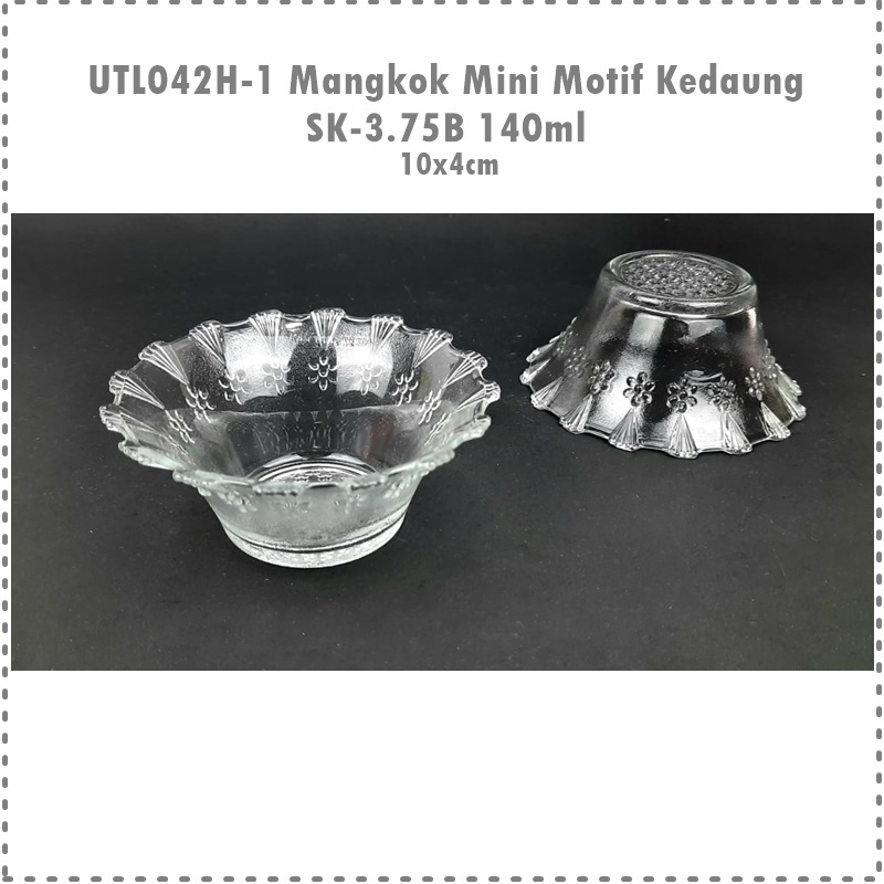 Set Mangkok Mini Motif SK-3.75B KEDAUNG Isi 6's Uk. 10cm