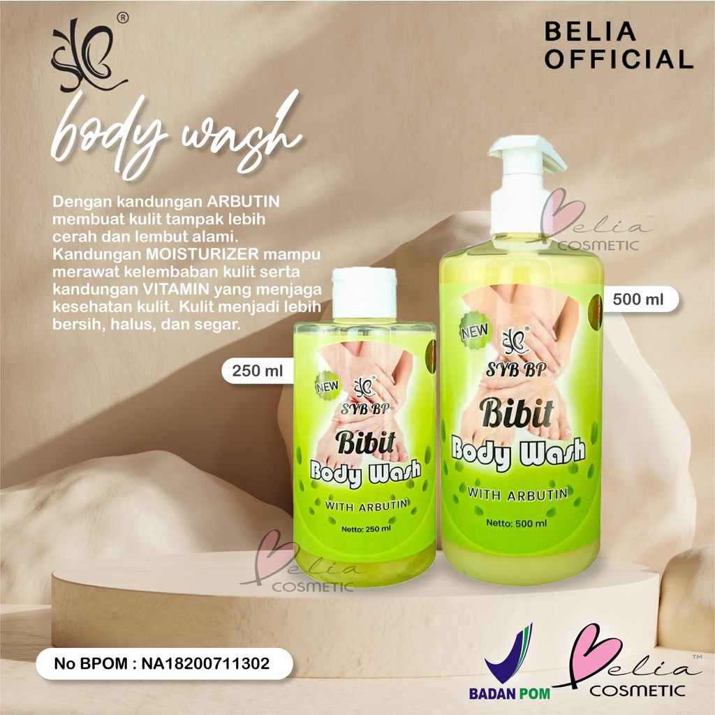 ❤ BELIA ❤ SYB Bibit Pemutih | Lotion | Scrub | Body Wash | Sabun Batang In-Fuse Whitening Bibit Cair