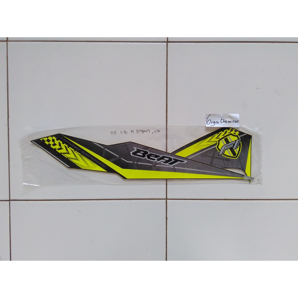 striping sticker beat fi esp 2016 2017 hitam lis hijau ori