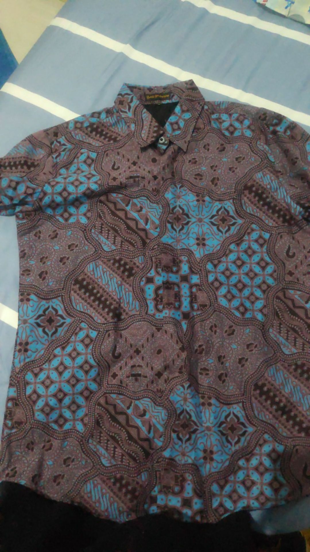 Jagadmuda Kemeja Batik Pria Lengan Panjang Slimfit Katun Printing Hem Baju Seragam Kantor Modern