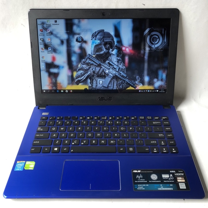 Laptop Gaming Editing Render - Asus K450L - Core i5 gen 4 - Dual Vga Nvidia 820M