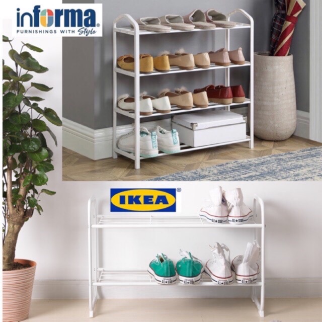  IKEA  BIBBLIS Rak  Sepatu  Susun Shopee Indonesia