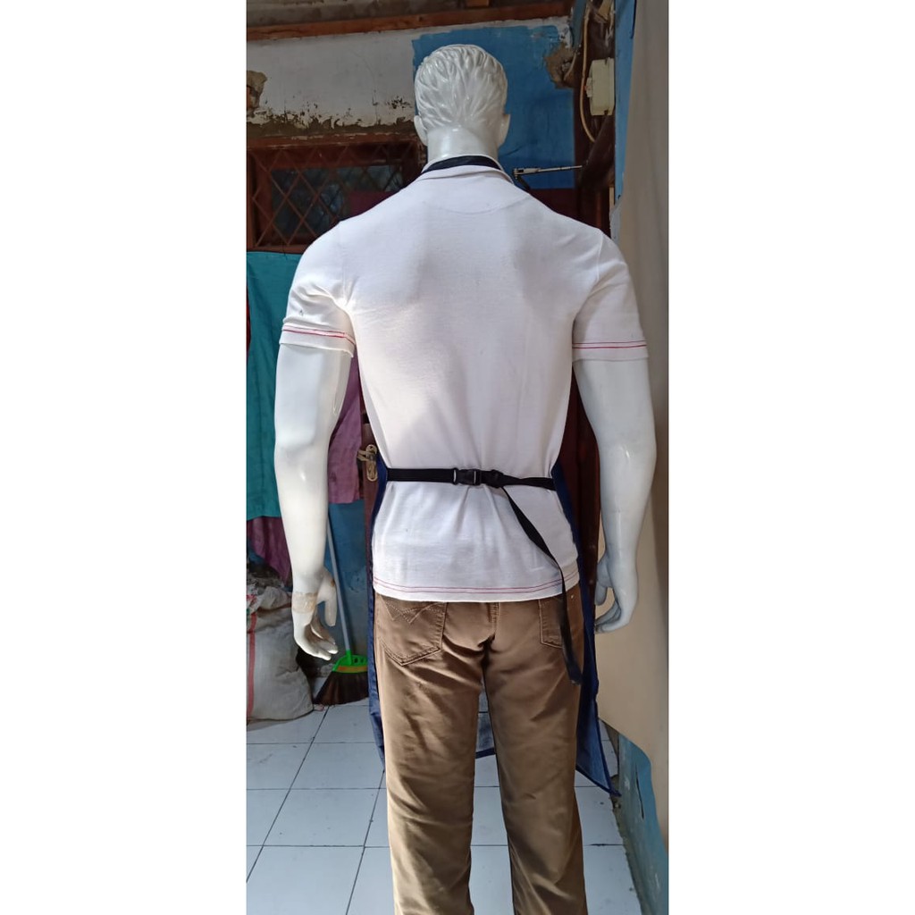 Apron Dada Jeans /Apron Pelindung Dada Ukuran P 90 x L60 cm