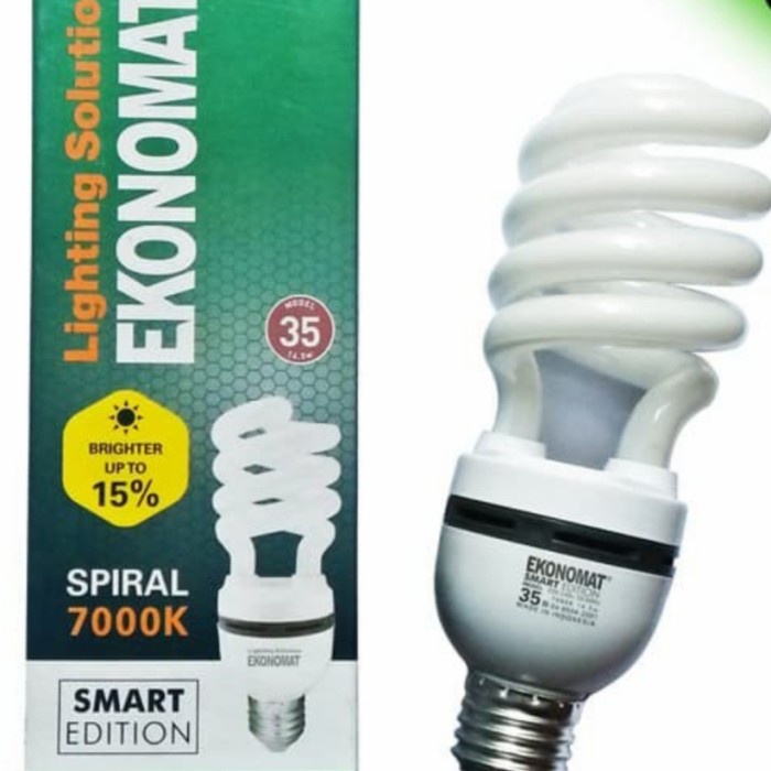 Lampu Spiral Ekonomat Model 35 Hemat Energi Smart Edition Grosir