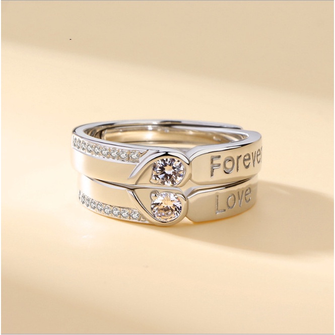 Cincin couple-Forever cincin pasangan cincin titanium Original Arctic Deer