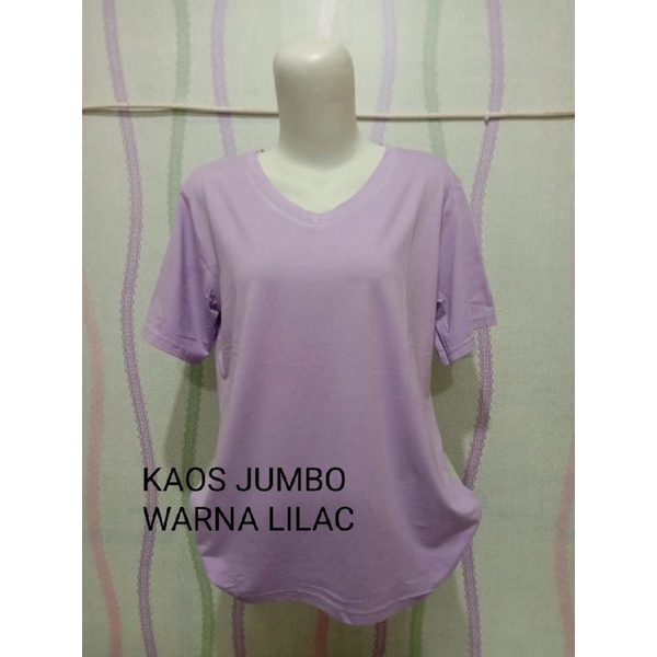 KAOS ATASAN WANITA POLOS V NECK XL GROSIR MURAH