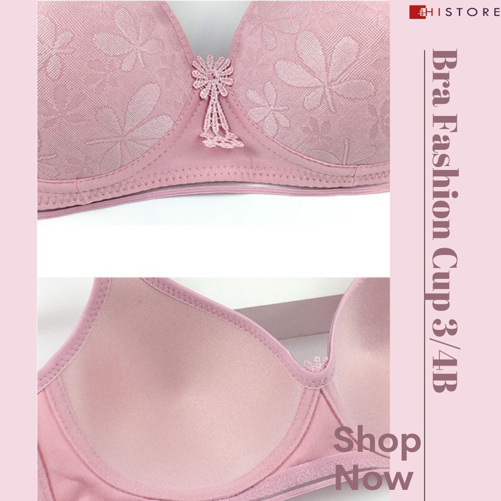 [HI] Bra BH FASHION Wanita CUP 3/4B Bra wanita Premium BH Busa Tipis Tanpa Kawat Sangat Nyaman 188