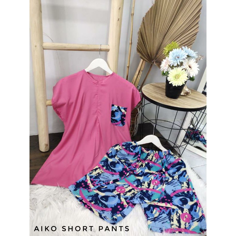 AIKO SHORT PANTS CELANA PENDEK COCOK UNTUK SANTAI ATAU BAJU TIDUR