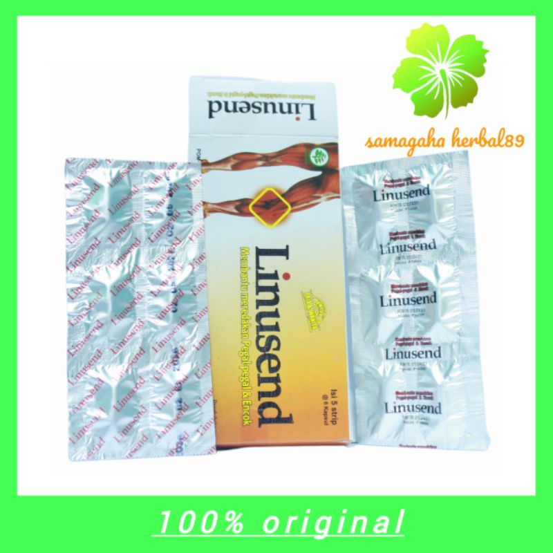Linusend kapsul obat pereda nyeri 100% original