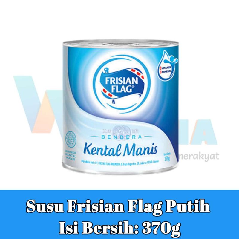 

Frisian flag putih kaleng 370gr