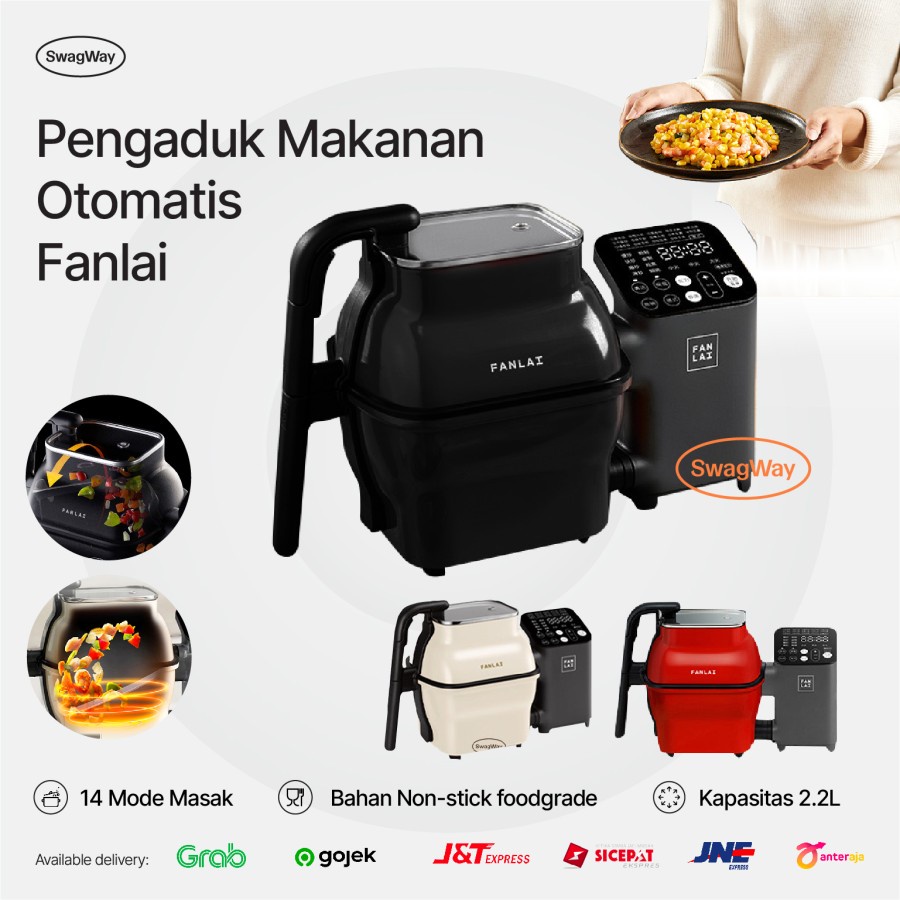 Masak Otomatis Cooking Robot listrik Elektrik Pengaduk Makanan Peralatan Alat Masak listrik FANLAI