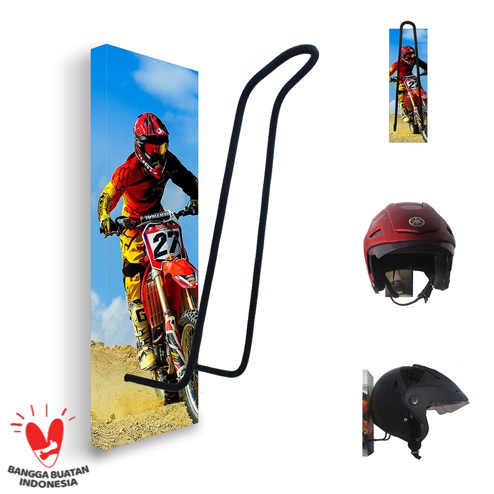 GANTUNGAN HELM - TEMPAT HELM - RAK HELM MOTOR CROSS 104