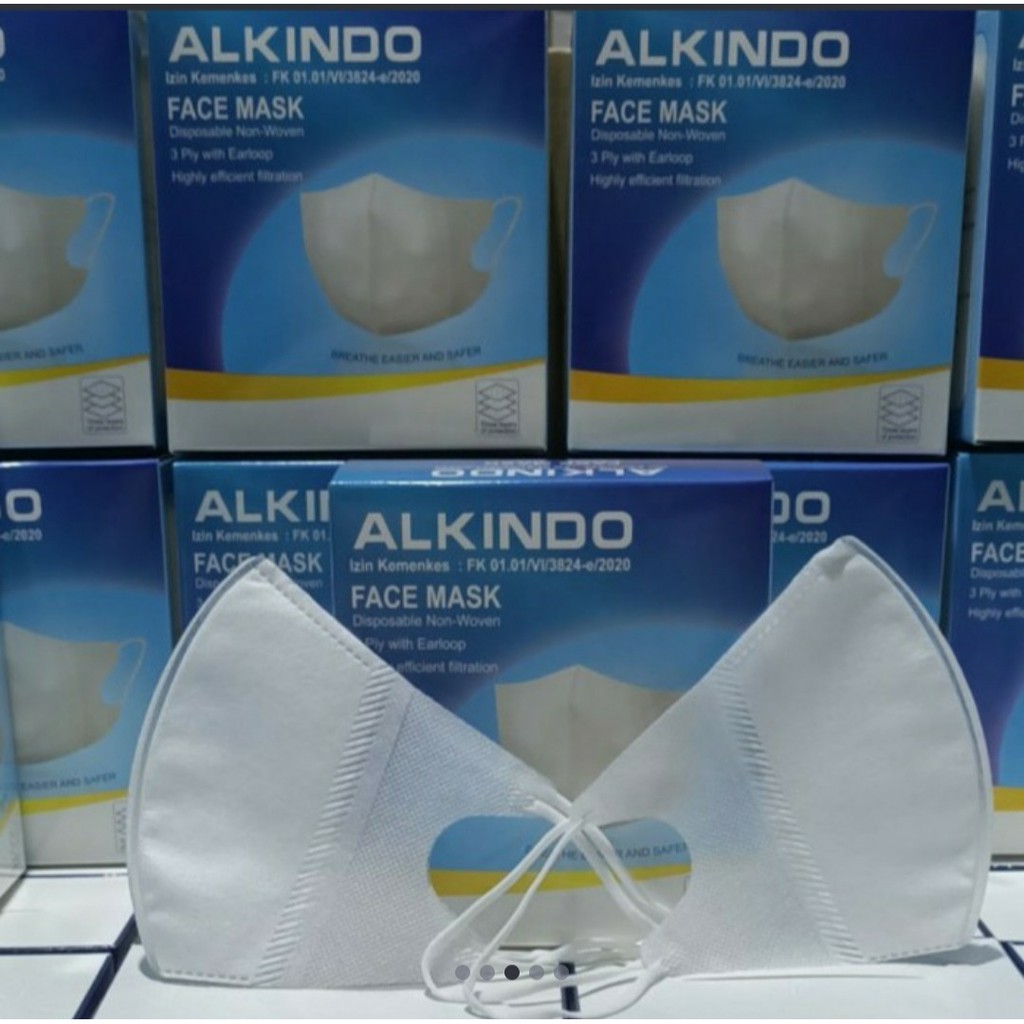 Masker Duckbill Alkindo 3ply perpcs