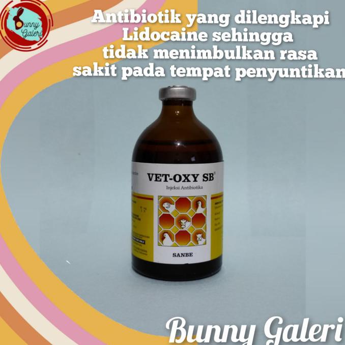 Jual Antibiotik Oxytetracycline Injeksi VET OXY SB Kemasan 100 Ml