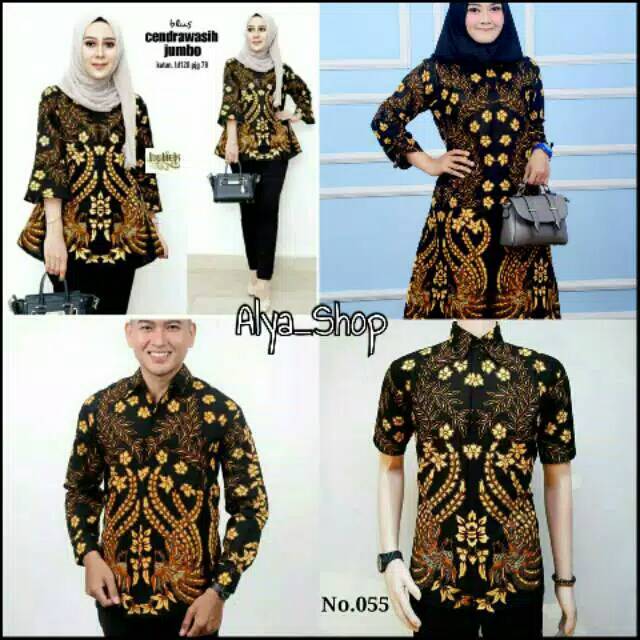 DISTRO Batik HRB026 Kenongo Kemeja Tosca Pende Pekalongan Padi M L Xl Sogan Tulis Halus Kemeja Batik