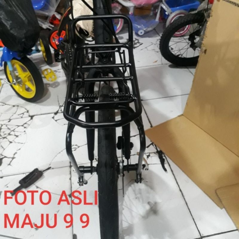 RAK TOURING SEPEDA RAK BAGASI DEPAN SEPEDA SAPIENCE FULL ALLOY/TAS PANNIER DEPAN TOURING