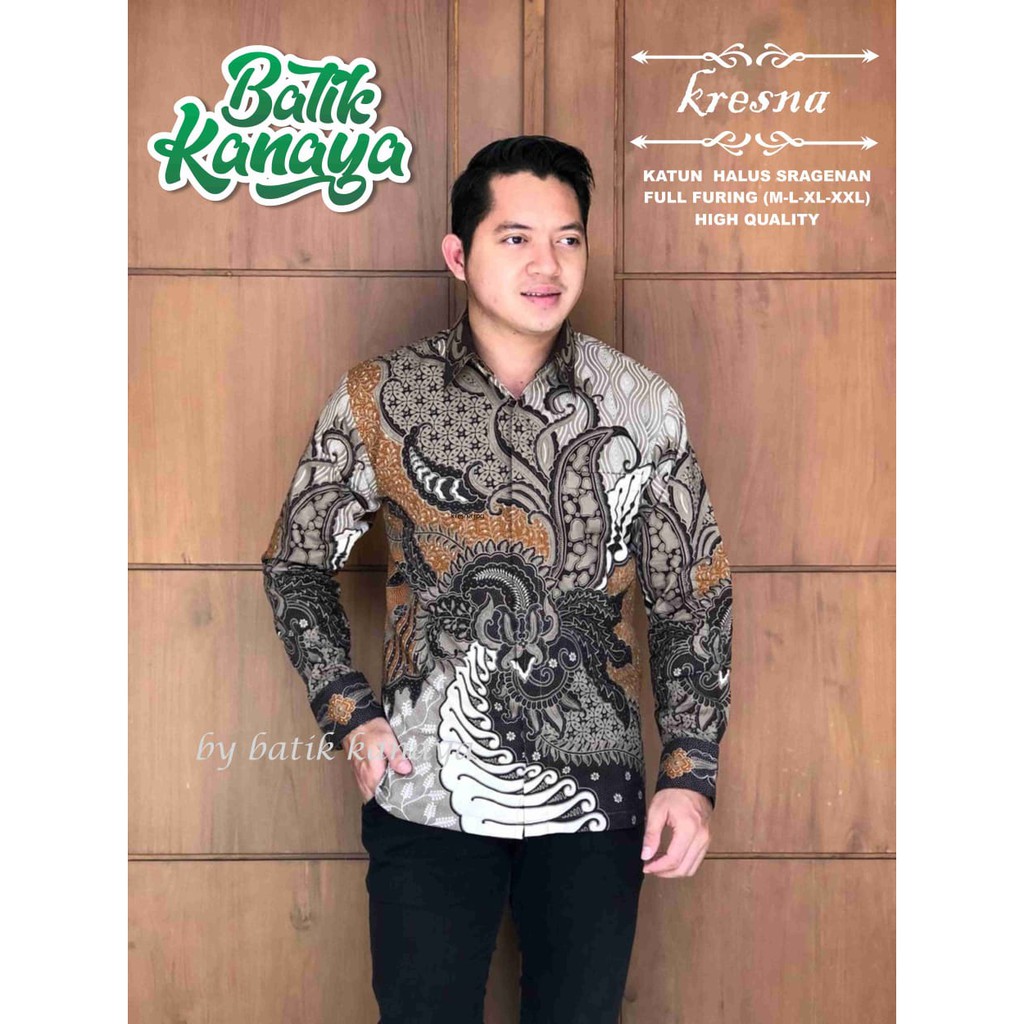 KRESNA kemeja batik pria lengan panjang terbaru ORIGINAL BY KANAYA