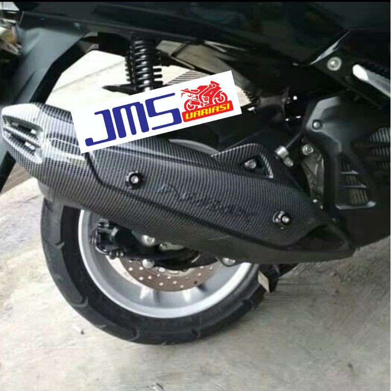 cover tutup carbon karbon knalpot yamaha nmax lama nemo pnp