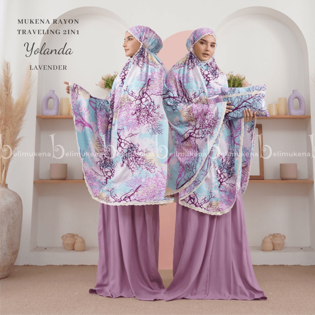 Mukena Rayon Traveling 2in1 Yolanda