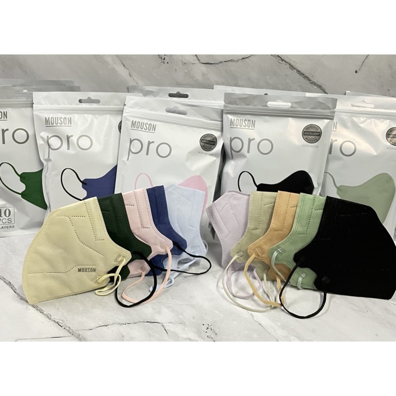 LS TERMURAH || MASKER KN95 WARNA MOUSON PRO, DR.ITC 5PLY ISI 10PCS || FACEMASK || CAREINDO || EARLOO