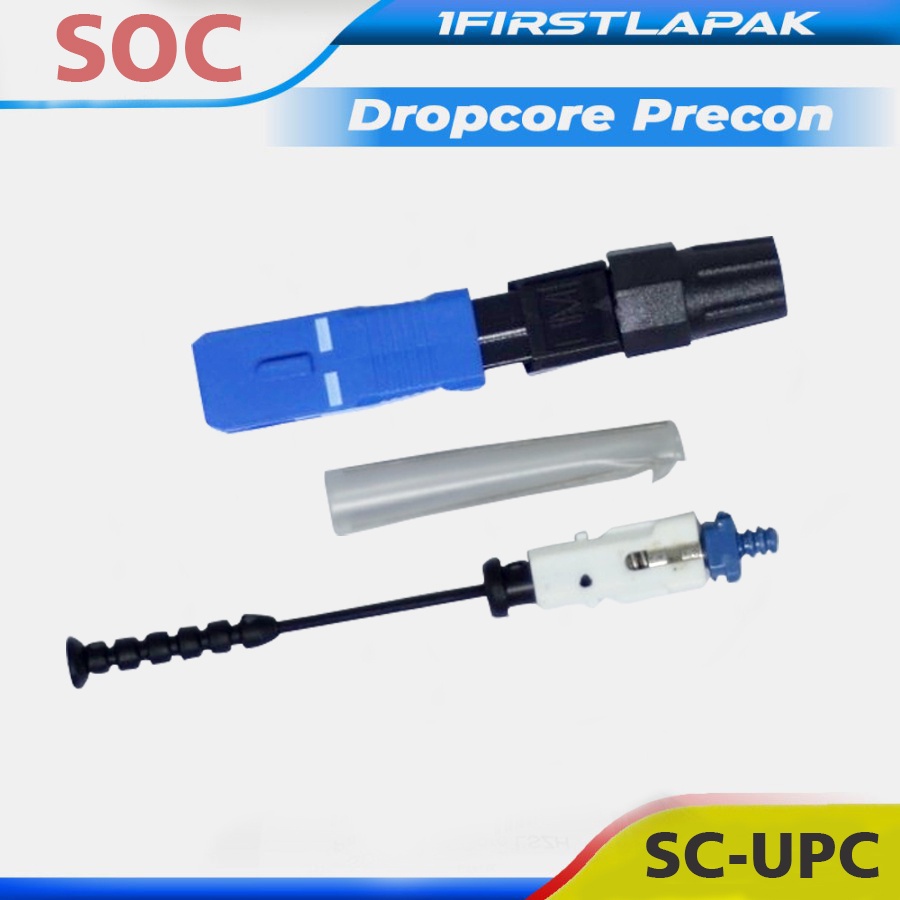 Splice On Connector SOC Sambungan Fiber Optik SC UPC Konektor FIber Optic